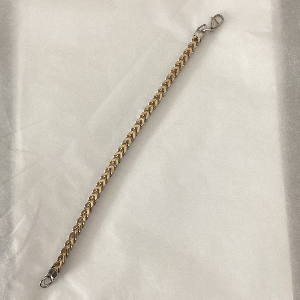 Gold and Silver Braided Bracelet